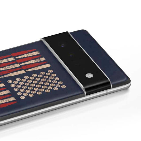 Blue Bullet American Flag Google Pixel 6 Pro Skin